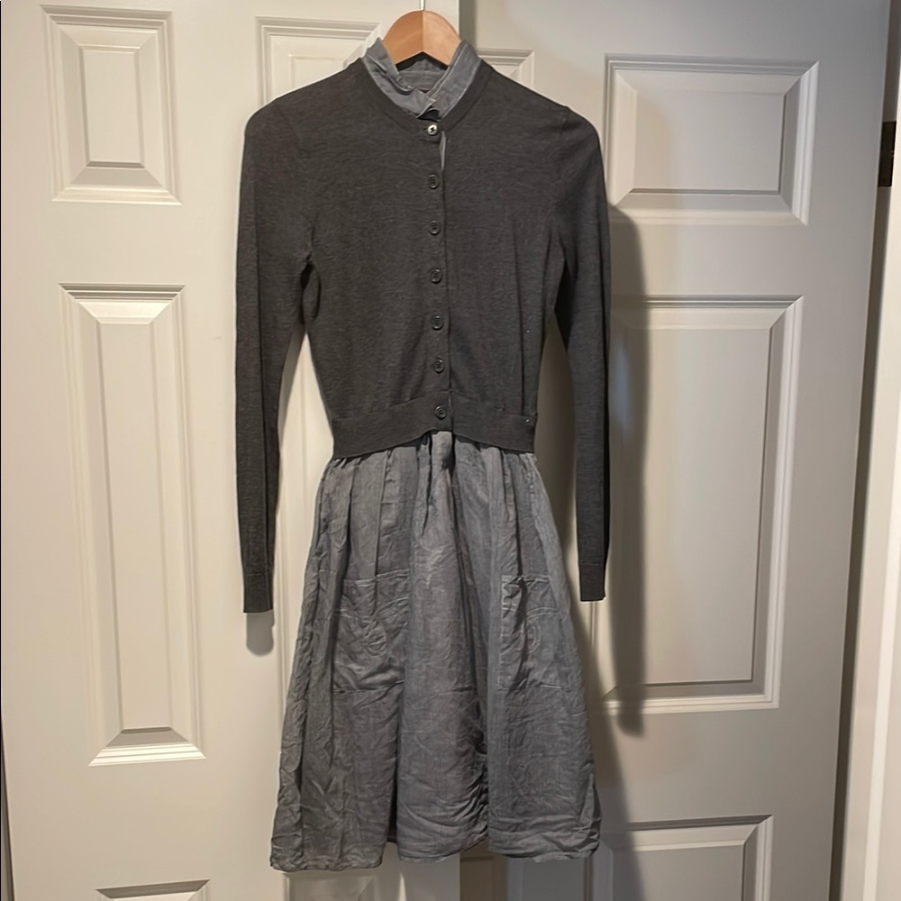 Elegant Gray Women's Dress